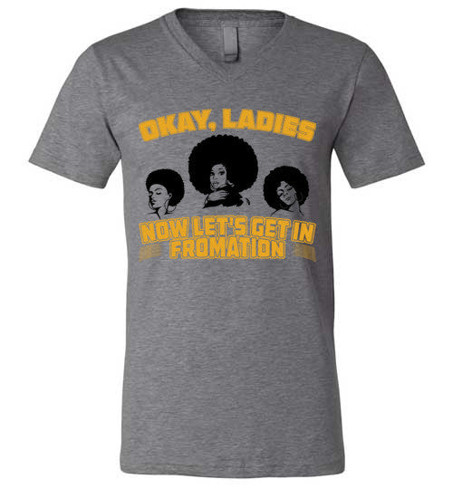 Let's Get In Fromation Women's V-Neck T-Shirt - Marvel Hairs
