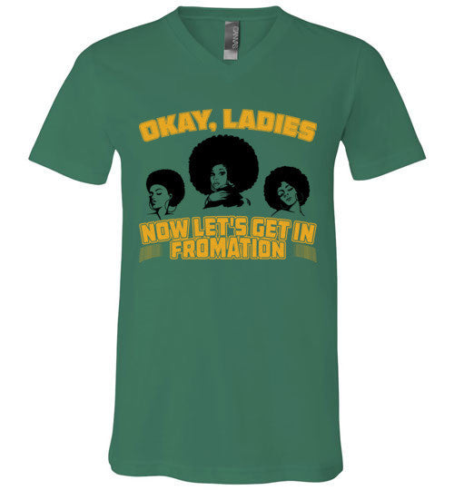 Let's Get In Fromation Women's V-Neck T-Shirt - Marvel Hairs