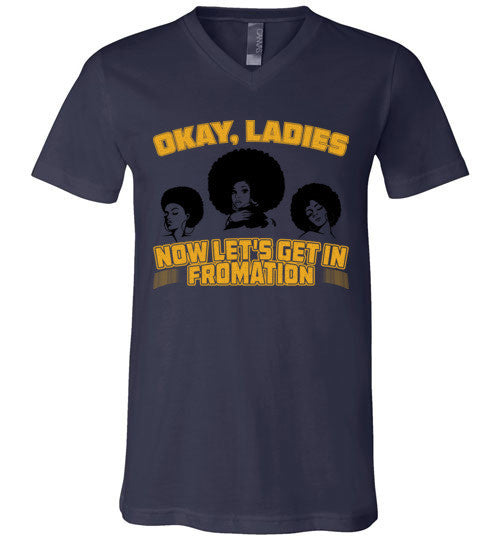 Let's Get In Fromation Women's V-Neck T-Shirt - Marvel Hairs