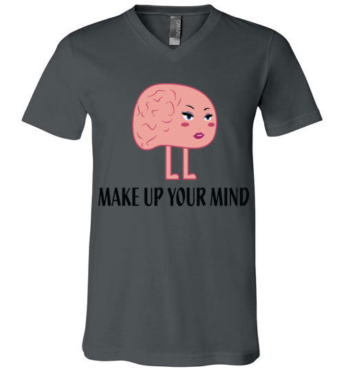Make Up Your Mind V-Neck T-Shirt - Marvel Hairs