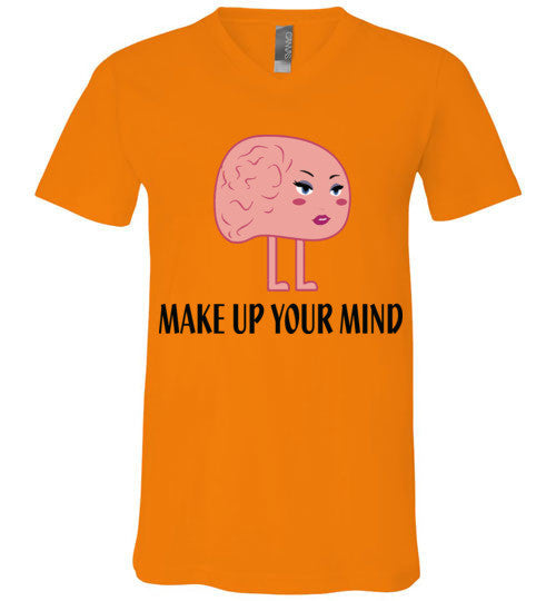 Make Up Your Mind V-Neck T-Shirt - Marvel Hairs