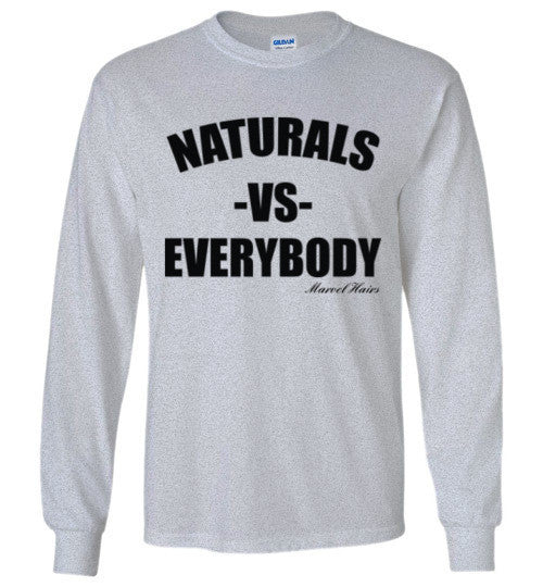Naturals vs Everybody Long Sleeve T-Shirt - Marvel Hairs