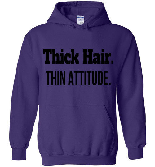 Thick Hair, Thin Attitude Hoodie - Marvel Hairs