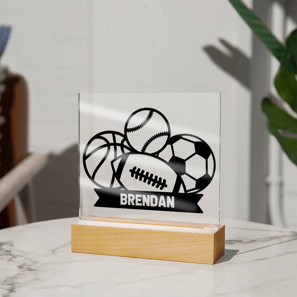 Sports designs Acrylic Square