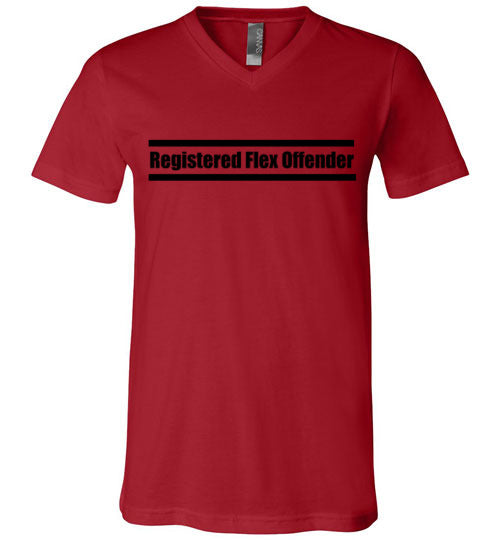 Registered Flex Offender V-Neck T-Shirt