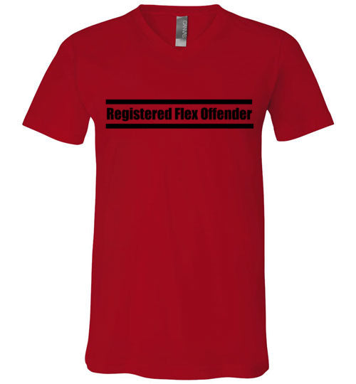 Registered Flex Offender V-Neck T-Shirt