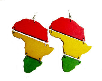 Africa Wooden Earrings - Marvel Hairs