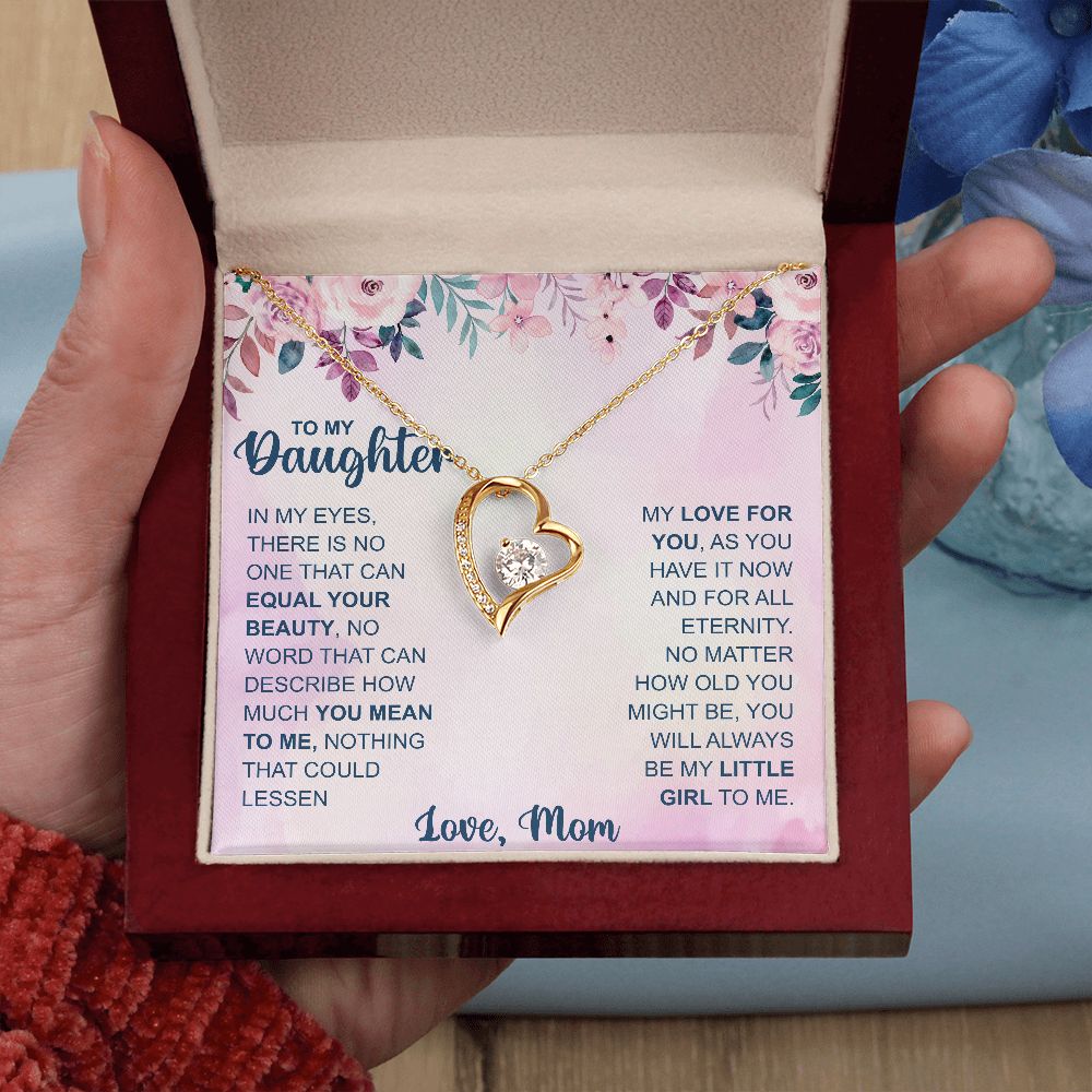 To Daughter, In My Eyes Forever Love Necklace | From Mom
