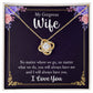 No Matter What Love Knot Necklace | To Wife