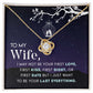 To My Wife, Your Last Everything Love Knot Necklace | To Wife