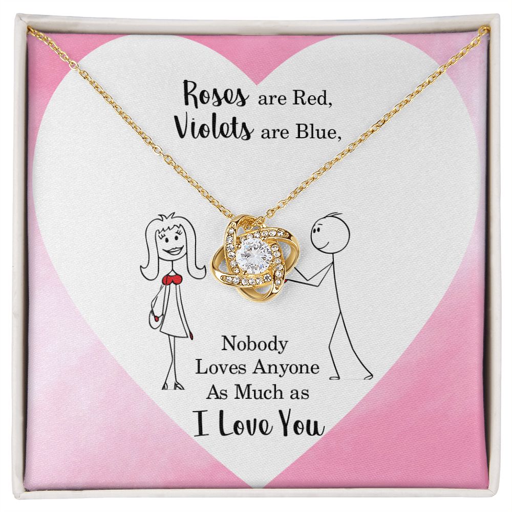 Nobody Loves Anyone Love Knot Necklace | To Girlfriend | To Wife