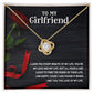 To My Girlfriend, I Am Happy Love Knot Necklace | To Girlfriend