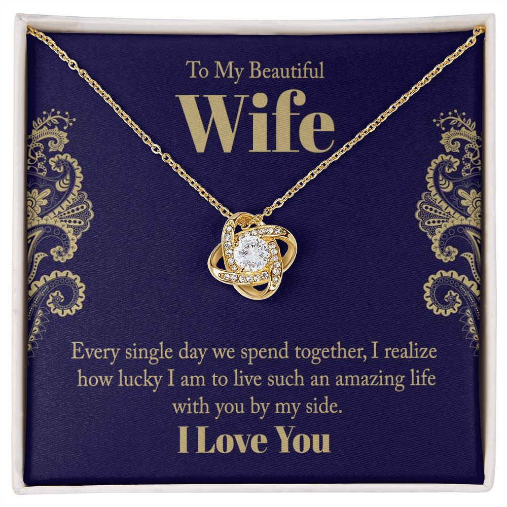 Every Single Day Love Knot Necklace | To Wife