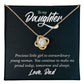 To My Daughter, Tomorrow & Always Love Knot Necklace | To Daughter
