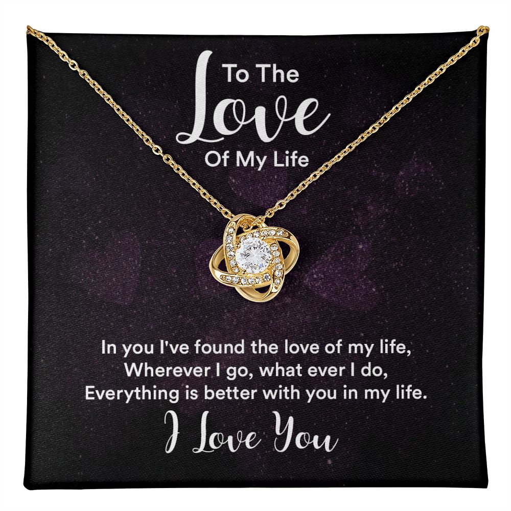 Everything Is Better Love Knot Necklace | To Wife | To Girlfriend