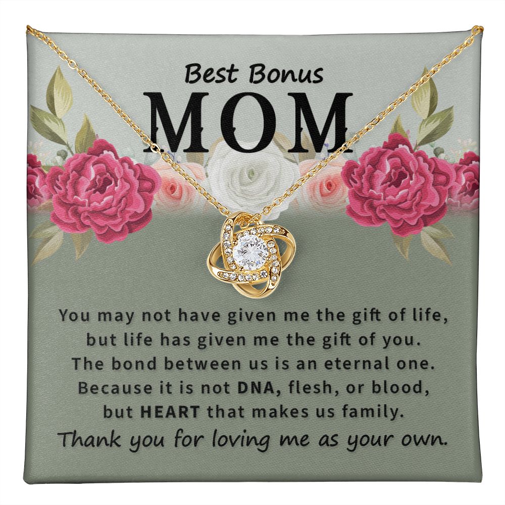 The Best Bonus Mom Love Knot Necklace | To Bonus Mom