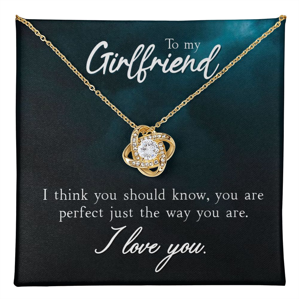 To My Girlfriend, You're Perfect Love Knot Necklace | To Girlfriend