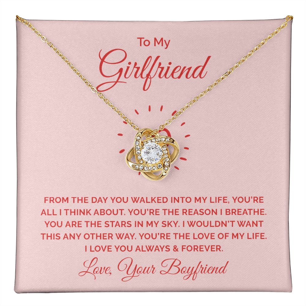 To My Girlfriend, All I Think About Love Knot Necklace | To Girlfriend