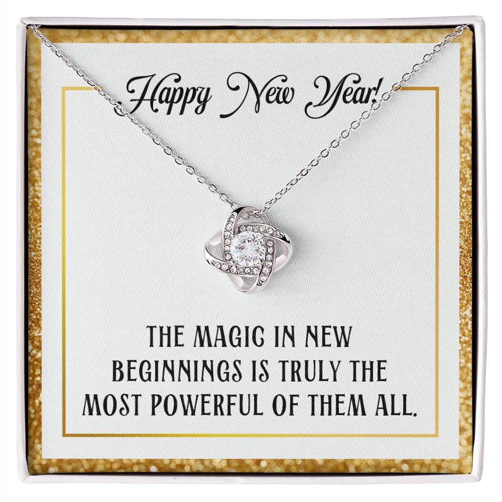 Magic in New Beginnings Love Knot Necklace