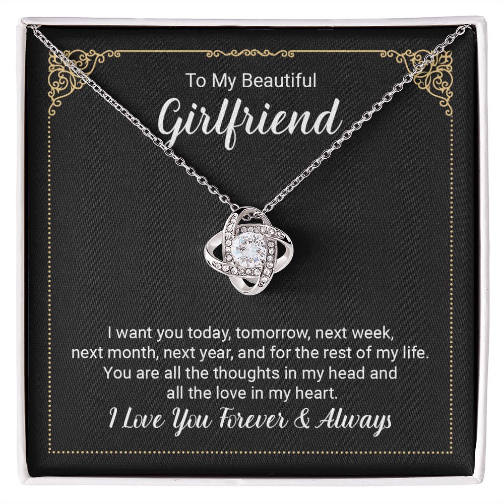 I Want You Love Knot Necklace | To Girlfriend