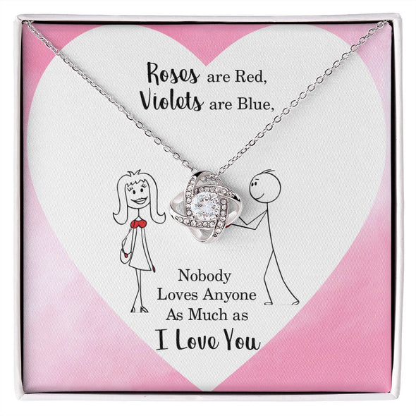 Nobody Loves Anyone Love Knot Necklace | To Girlfriend | To Wife