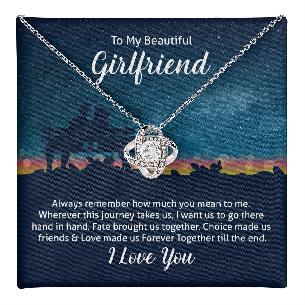 Remember How Much You Mean To Me Love Knot Necklace | To