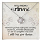 To My Girlfriend, Straighten Your Crown Love Knot Necklace | To Girlfriend