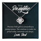 To My Daughter, Tomorrow & Always Love Knot Necklace | To Daughter