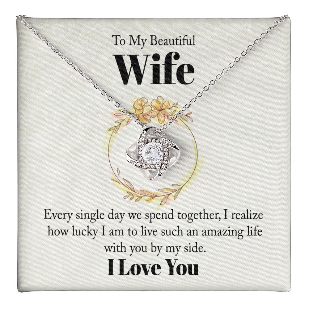 Every Single Day Love Knot Necklace | To Wife