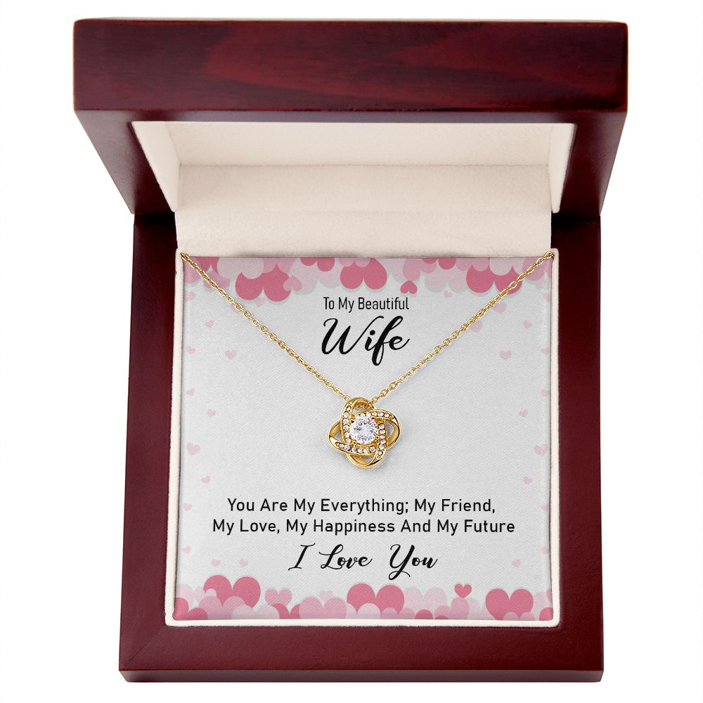To My Wife, My Future Love Knot Necklace | To Wife