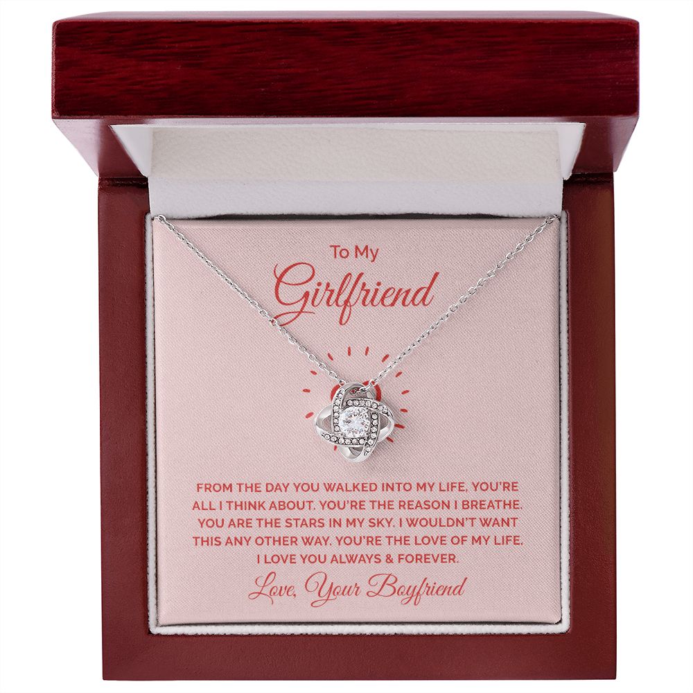 To My Girlfriend, All I Think About Love Knot Necklace | To Girlfriend