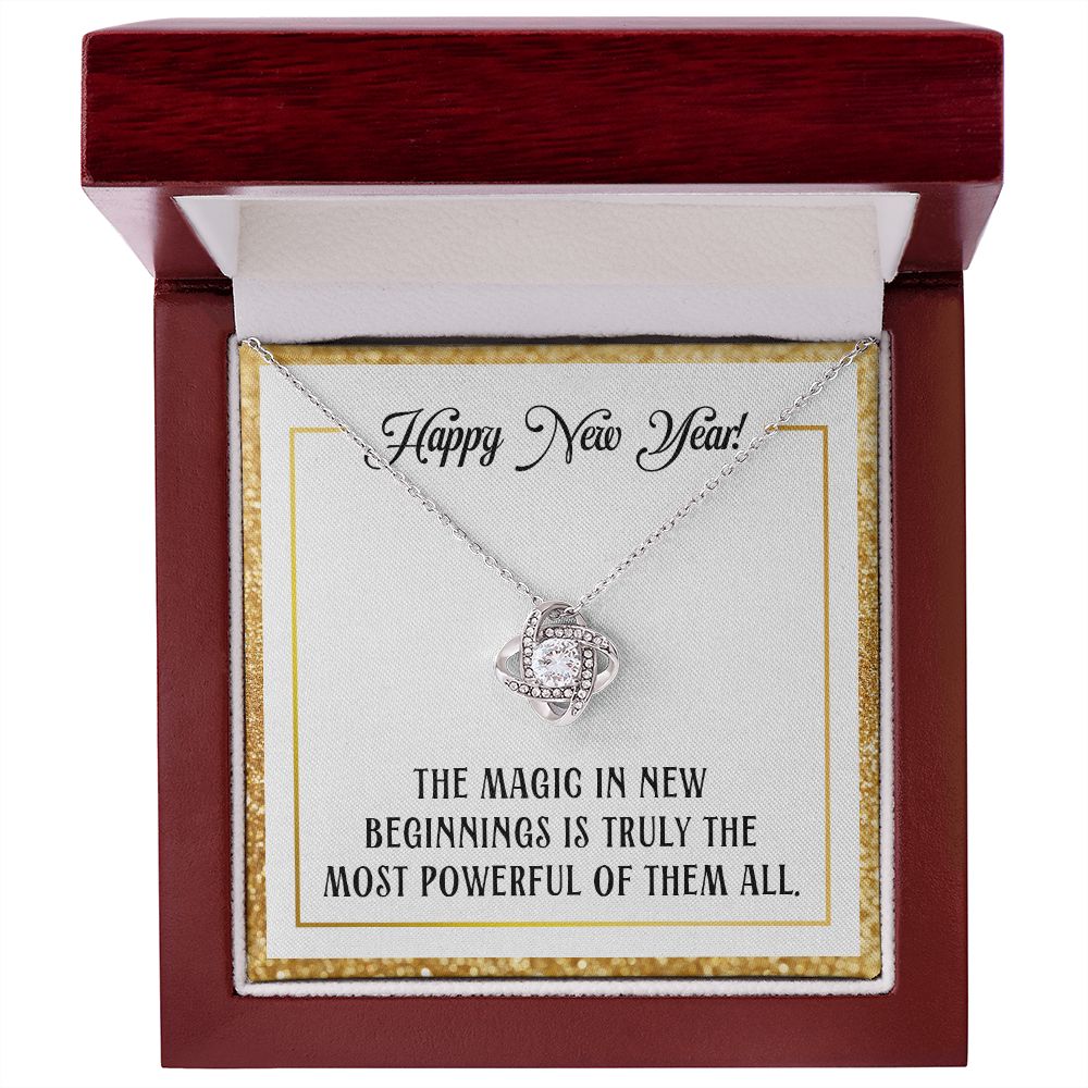 Magic in New Beginnings Love Knot Necklace