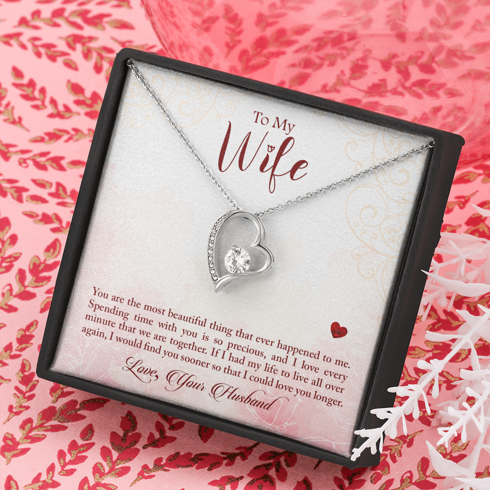 I Would Find You Sooner Forever Gold Love Necklace | Anniversary Gift | Gift From Husband | Gift For Wife