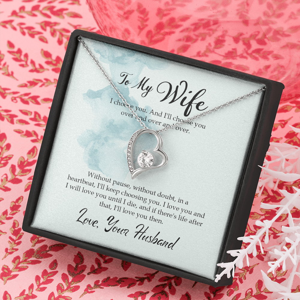 Without Pause Forever Gold Love Necklace | Anniversary Gift | Gift From Husband | Gift For Wife