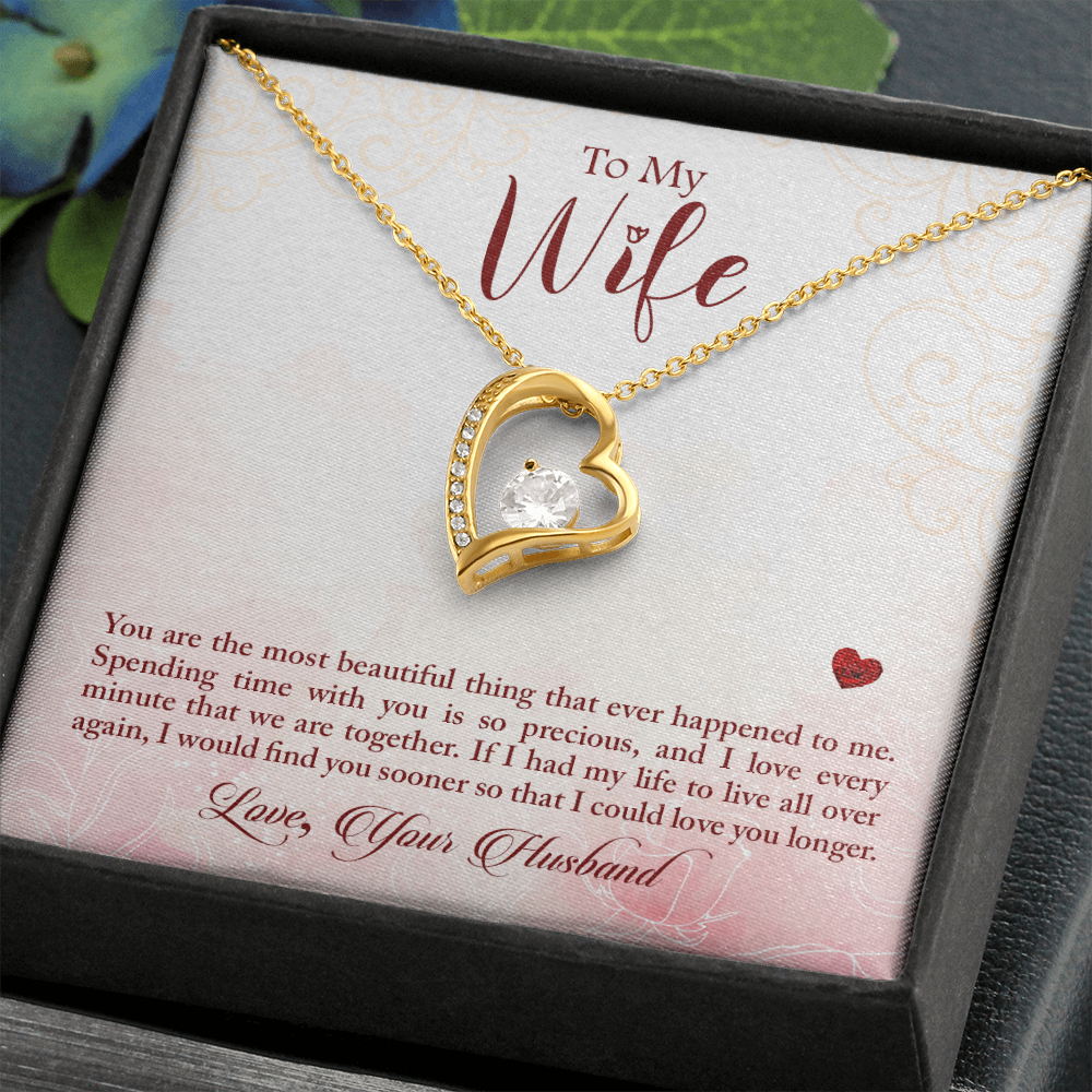 I Would Find You Sooner Forever Gold Love Necklace | Anniversary Gift | Gift From Husband | Gift For Wife